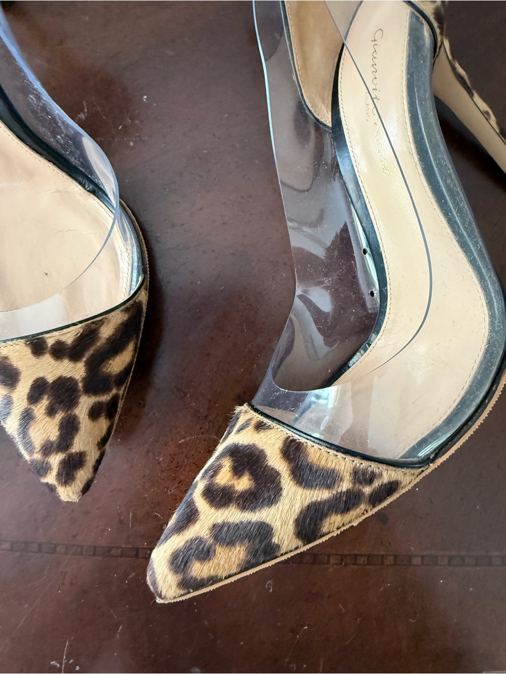 ✨SALE ✨Gianvito Rossi leopard detailed heeled shoes ✨SALE ✨ - Picture 3 of 14